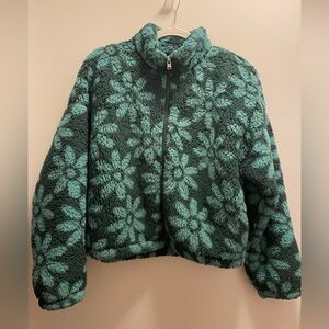 Hollister Teal Fleece Jacket